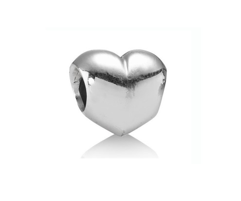 pandora plain silver heart charm
