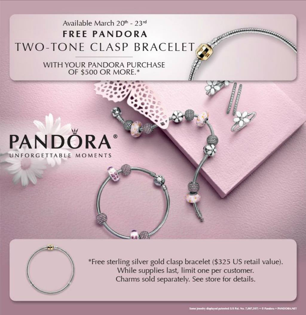 Free bracelet GWP promotion in the US & Canada starts today! Mora Pandora