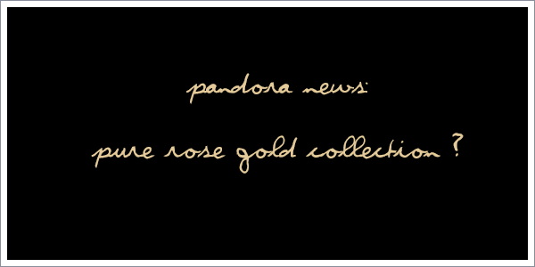 pandora rose gold