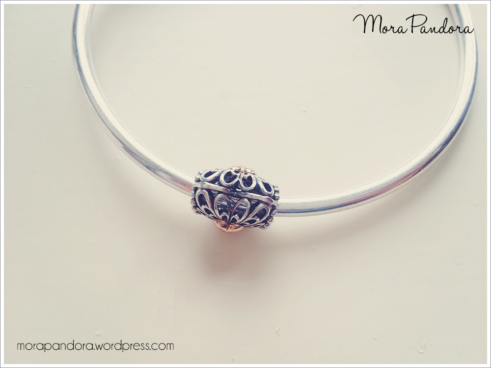 pandora vintage heart charm