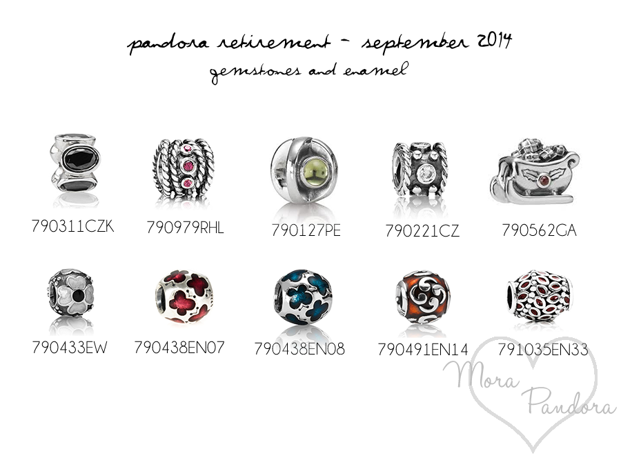 pandora retirement september 2014 charms accents