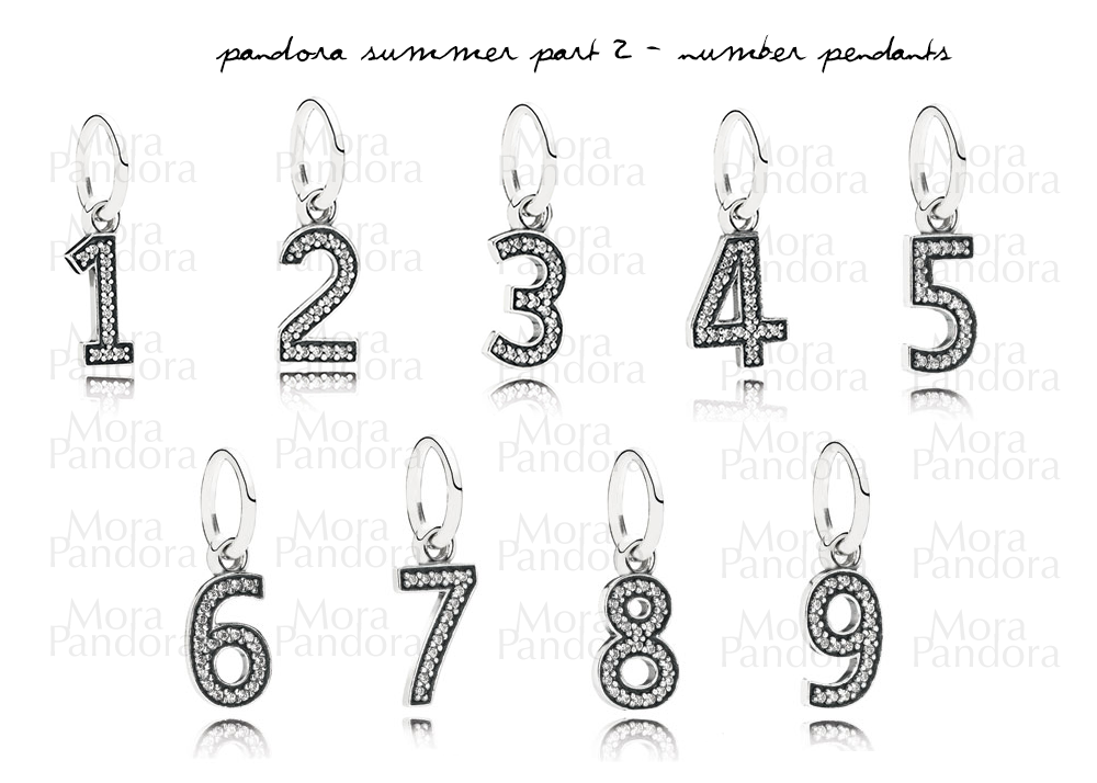 pandora summer 2014 part 2 number pendants mark