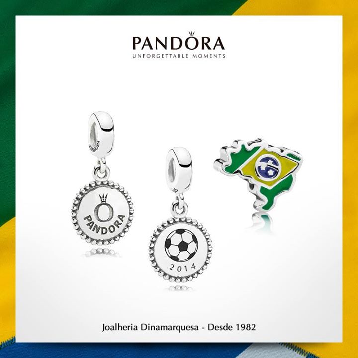 pandora brazil world cup charms