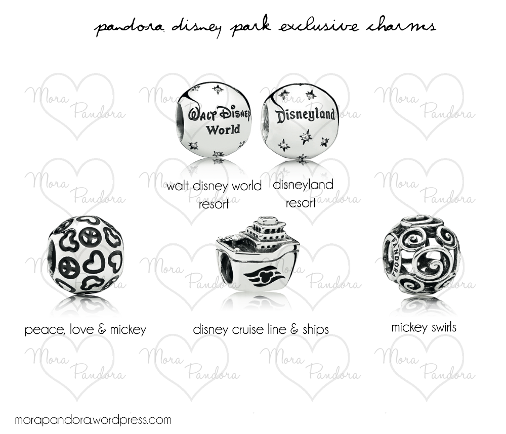 Pandora Disney parks collection 2014-3 text