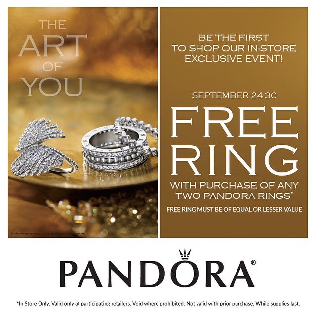 Promotion Alert: Pandora North America 3-for-2 ring promotion now ...