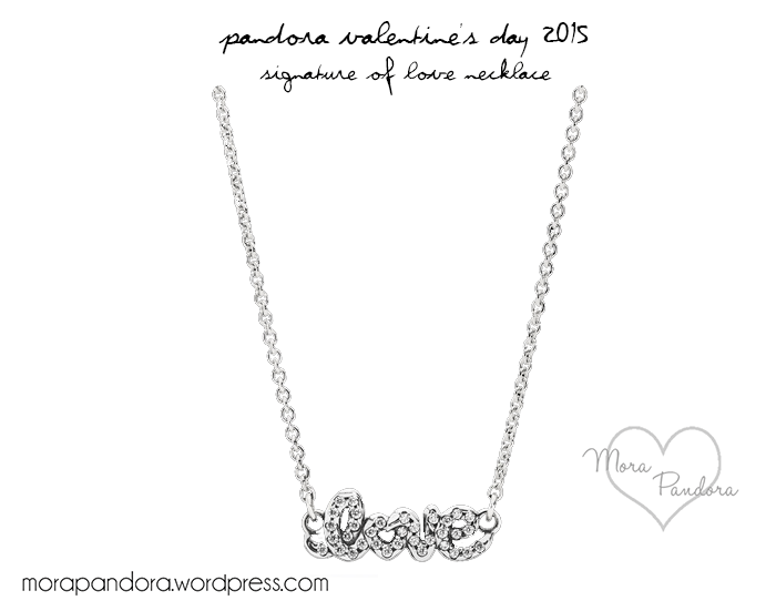 pandora signature of love necklace 