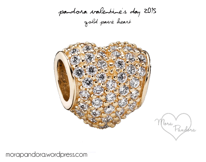 pandora valentine's day 2015 collection gold heart