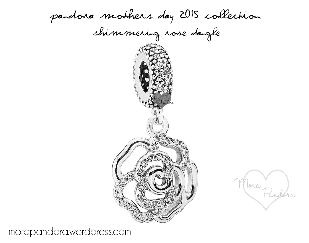 pandora shimmering rose pendant